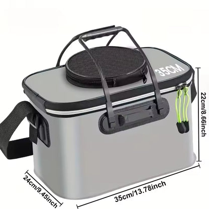 Foldable high-quality EVA fishing bucket – multifunctional portable foldable fishing minnow bucket